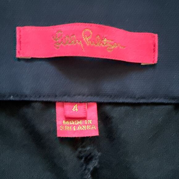 Lilly Pulitzer Merrin Bi-Stretch Boot Pull-On Pants Navy Size 4 - Picture 8 of 11